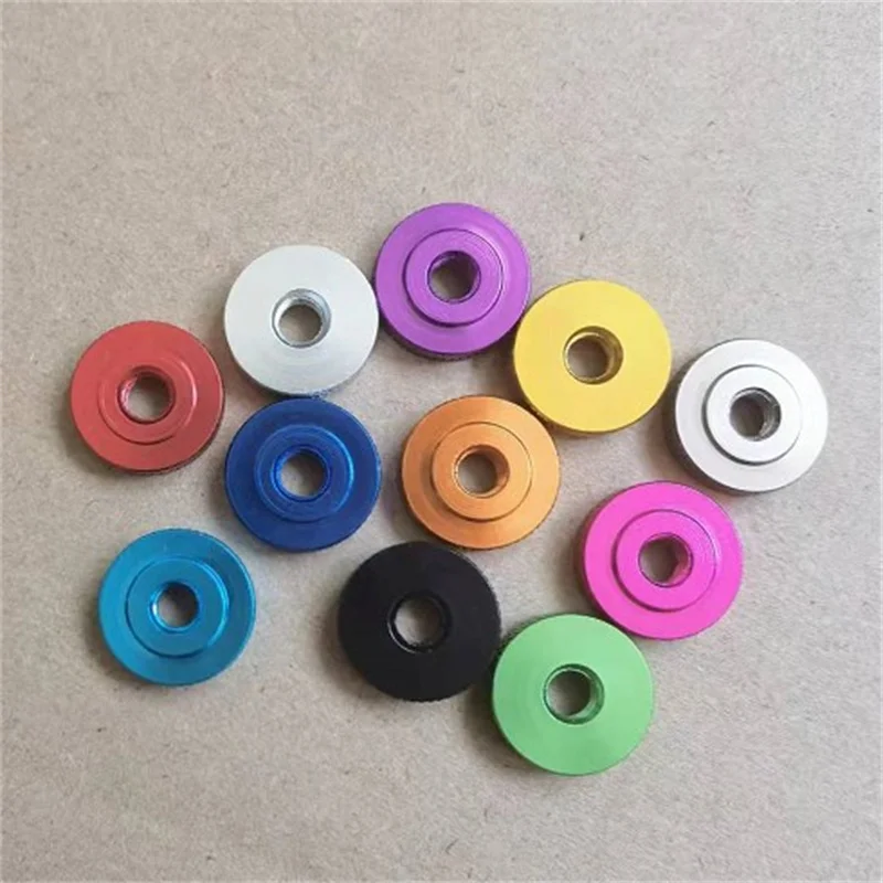 5-10pcs/lot M3 M4 m5 m6 m8 Anodized Aluminum Knurled small Step Hand Thumb Nut for FPV RC Models