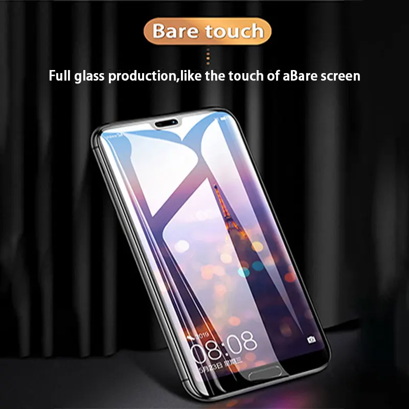 500D Tempered Full Cover Protective Glass on For Huawei P30 P20 Lite Pro P40 Screen Protector Film For Mate 20 10 Lite Pro Glass