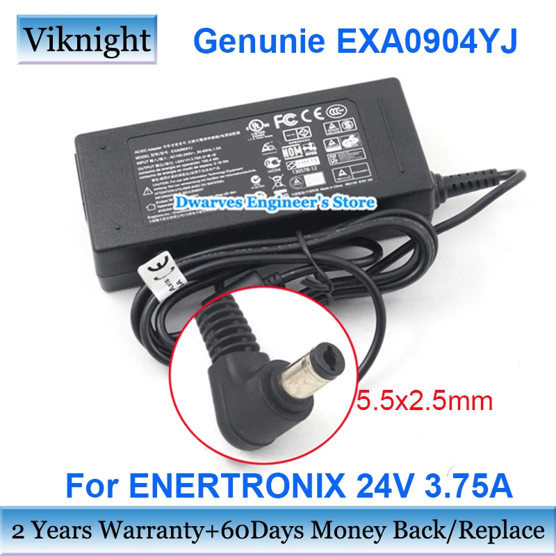 Genunie EXA0904YJ 24V 3.75A AC Laptop Adapter 90W Monitor Power Supply