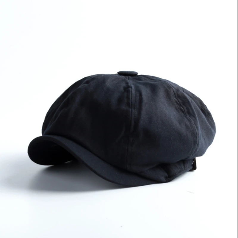 Blinder Peaky Vintage Newsboy Hat Beret Solid Color Fashion Korean Version Casual Tide Spring Autumn Men Cap Adult Cap