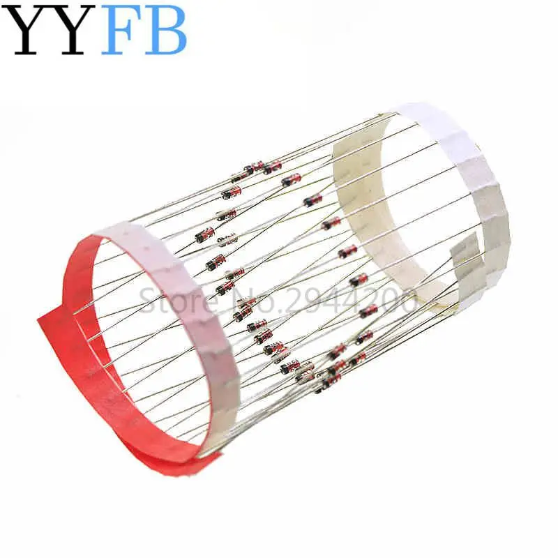 Novo 1n4148 do-35 interruptor retificador diodo volume 4148 do35 tubo de vidro em linha reta