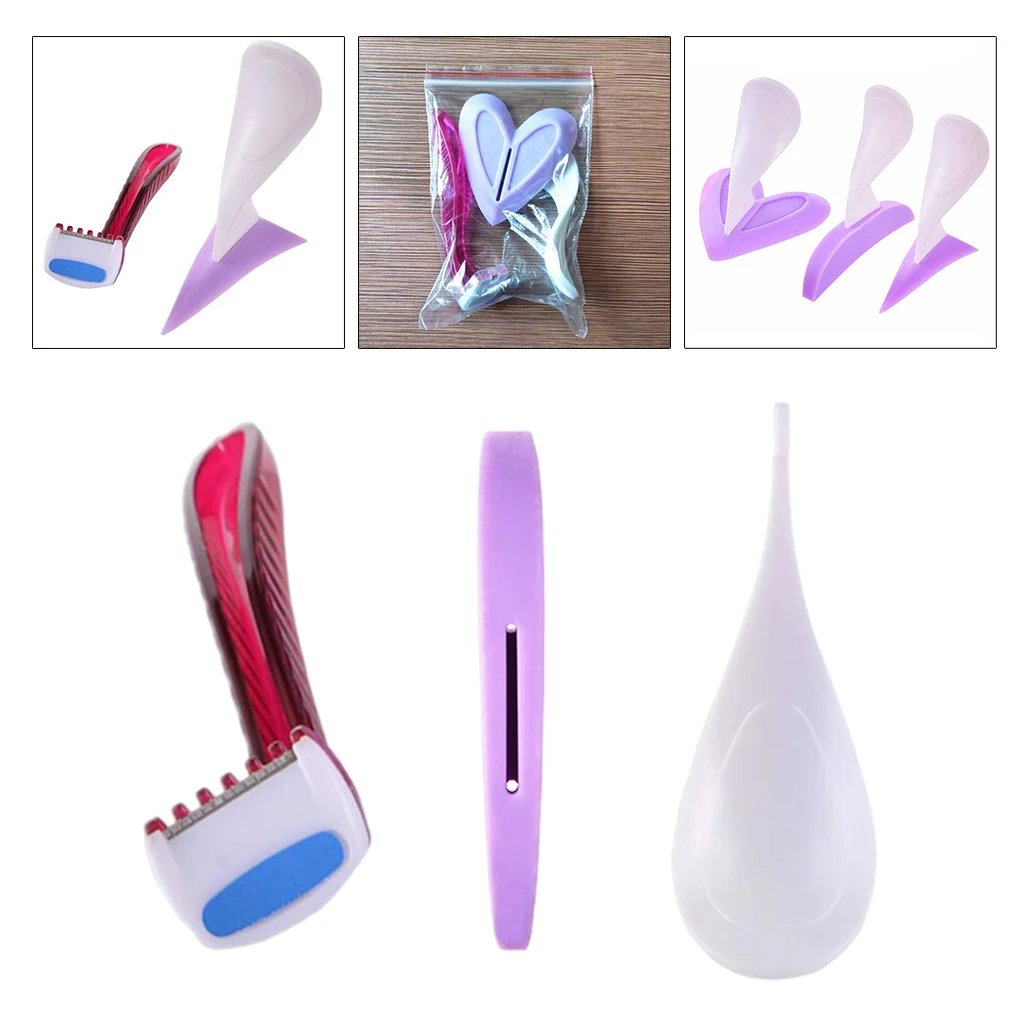 Bikini Privates Shaving Stencil Set Female Pubic Hair Trimmer Shaver Sexy Secret Intimate Shaping Tools Intimate Hair Shaving .