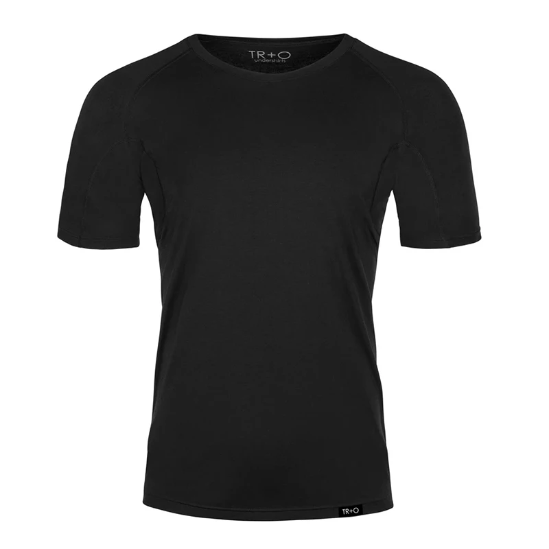 Men Modal Sweatproof Anti Against Underarm Sweat Proof Fitness Men\'s T-Shirts