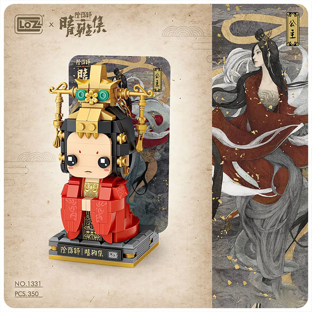 LOZ Onmyoji Movie Qingya Set Square Head Boy Building Block Boya Mini Assembling Toy Qingming