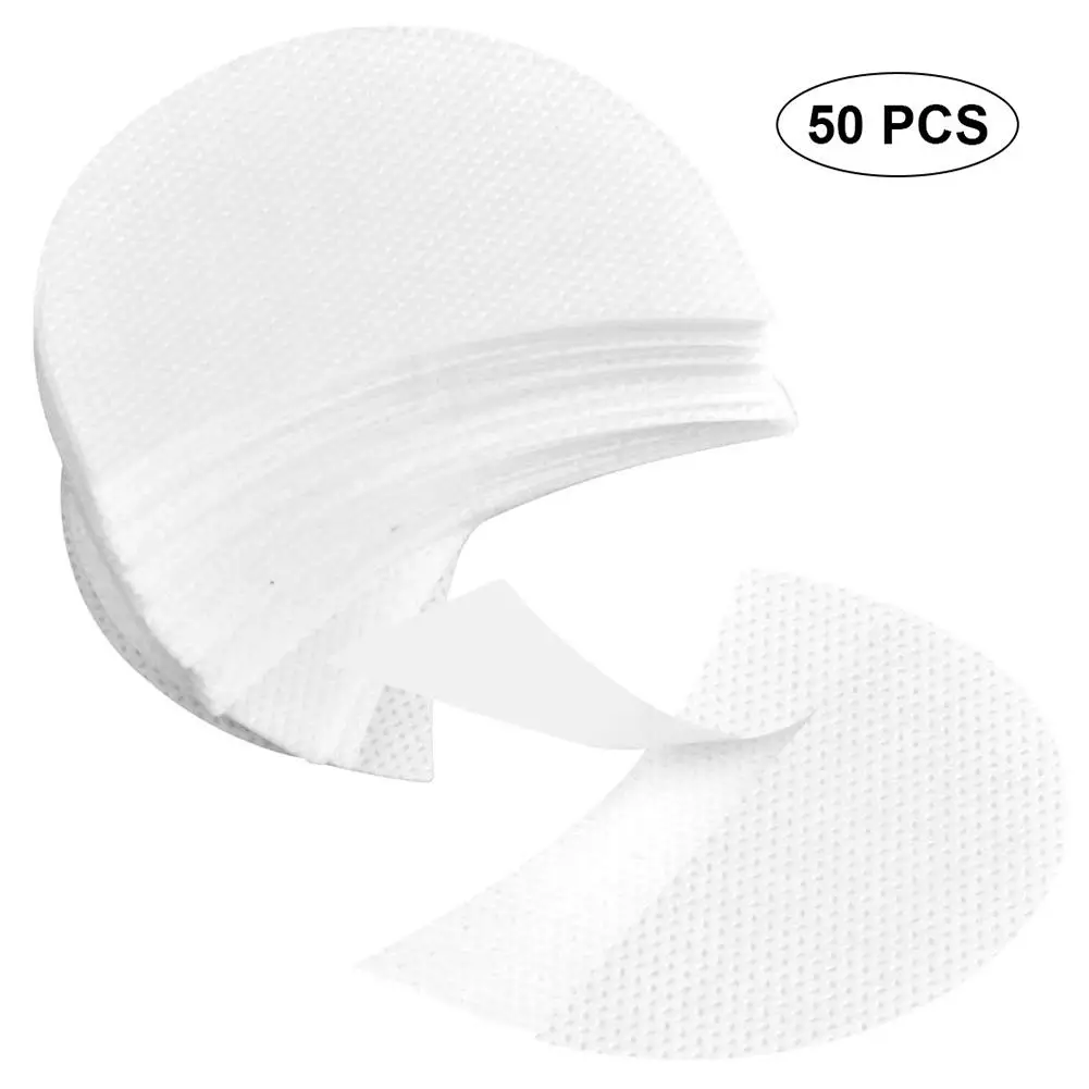 Coussinets sous les yeux en gel non pelucheux, patchs pour les yeux, extension de cils, tampon de greffage de faux cils, coussinets pour les yeux ombres à barrage, 50 paires par paquet