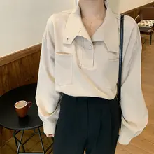 Women’s Casual Stand Collar Blouse Spring #6