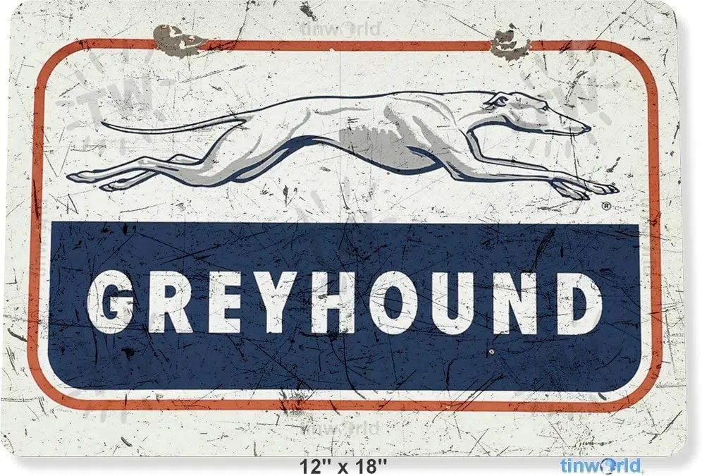 Bus stop Greyhound depot A855 Retro Metal Sign iron Poster Wall Decoration Art shabby elegant gifts