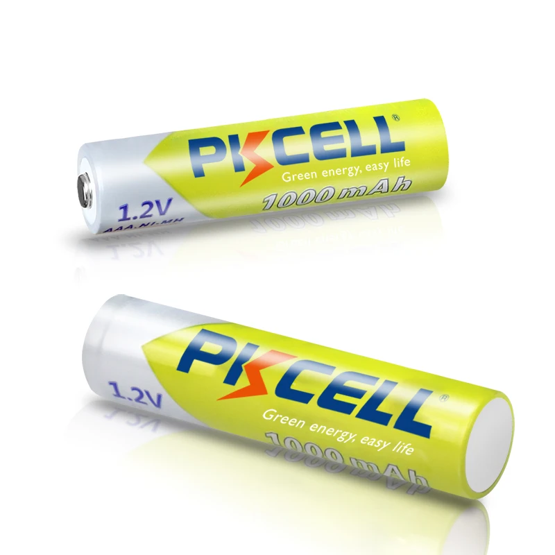 24PC PKCELL  1.2V AAA Battery 1000MAH 3A aaa Ni-MH batteries AAA Rechargeable Battery toys with 6PC Battery Box holder