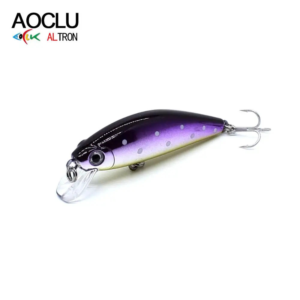 

AOCLU-Hard Minnow Crank Fishing Lures, Sinking Wobbler, Jerkbait, Bass, Fresh Saltwater, Long Distance,Easy Cast Boat,50mm, 6.2g