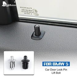ABS for BMW 5 Series E39 G30 F90 F07 E60 F11 G31 F10 F18 2009-2016 Accessories Car Door Lock Button Pin Screw Knob Cap Case