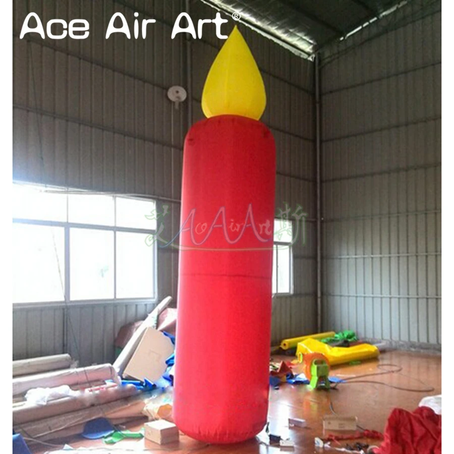 

Gaint 2 Pieces Inflatable Red Candle Model With Air Blower For Trade Show/Exhibition/Advertising Made By Ace Air Art