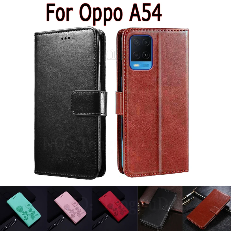 OppoCPH2239 Case For Oppo A54 Cover Etui Flip Stand Leather Wallet Book Funda On For OPPO A 54 Case Phone Protective Hoesje Bag