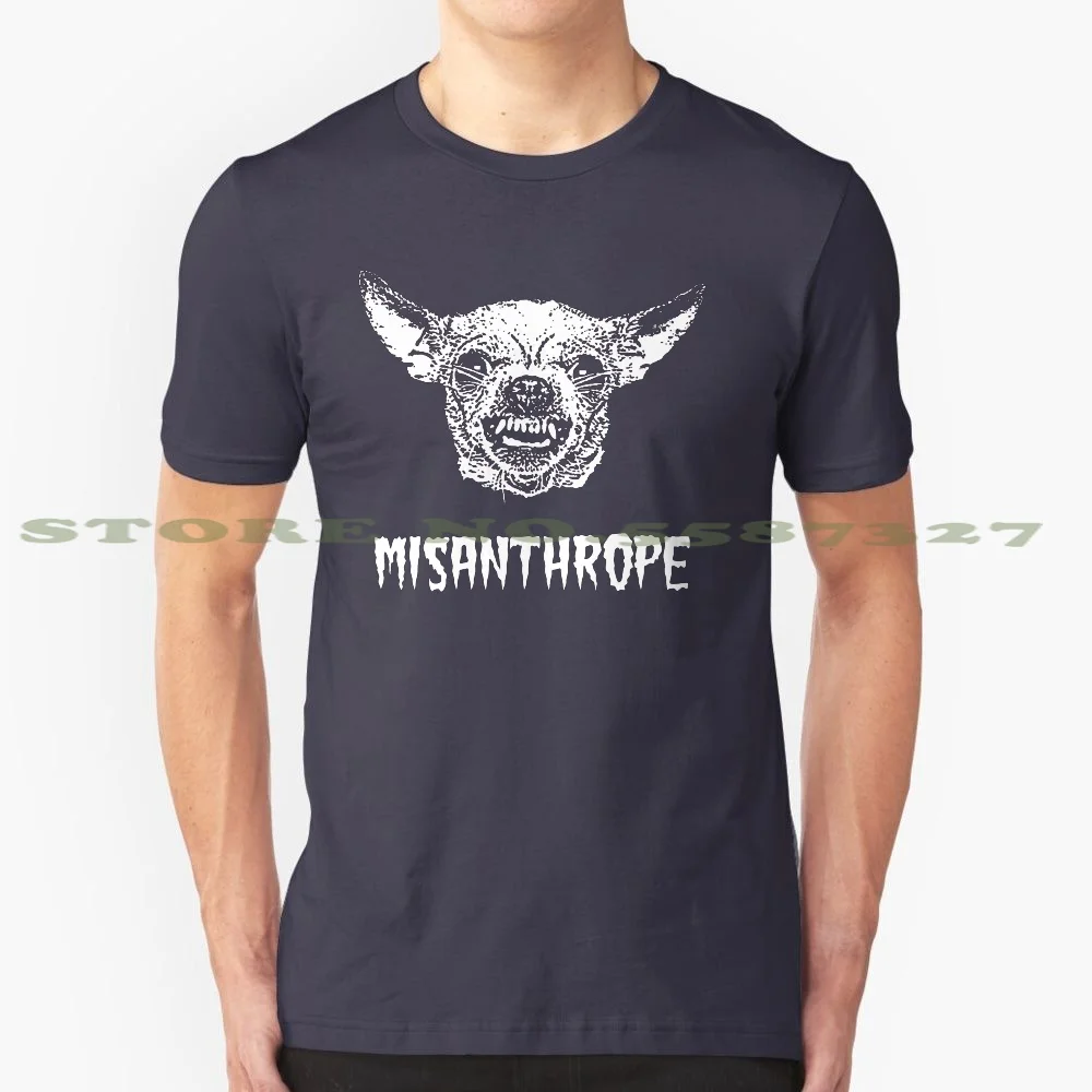 Misanthrope 100% Pure Cotton T-Shirt Tiny Terror Chihuahua Toy Dogs Angry Mean Attack Savage Teeth Gremlin Goblin Puppy Pups