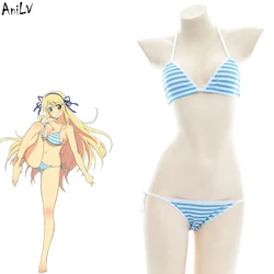 AniLV japońskie Anime Senran Kagura SHINOVI kontra strój kąpielowy Bikini kostium letnia studentka plażowa strój kąpielowy mundur Cosplay