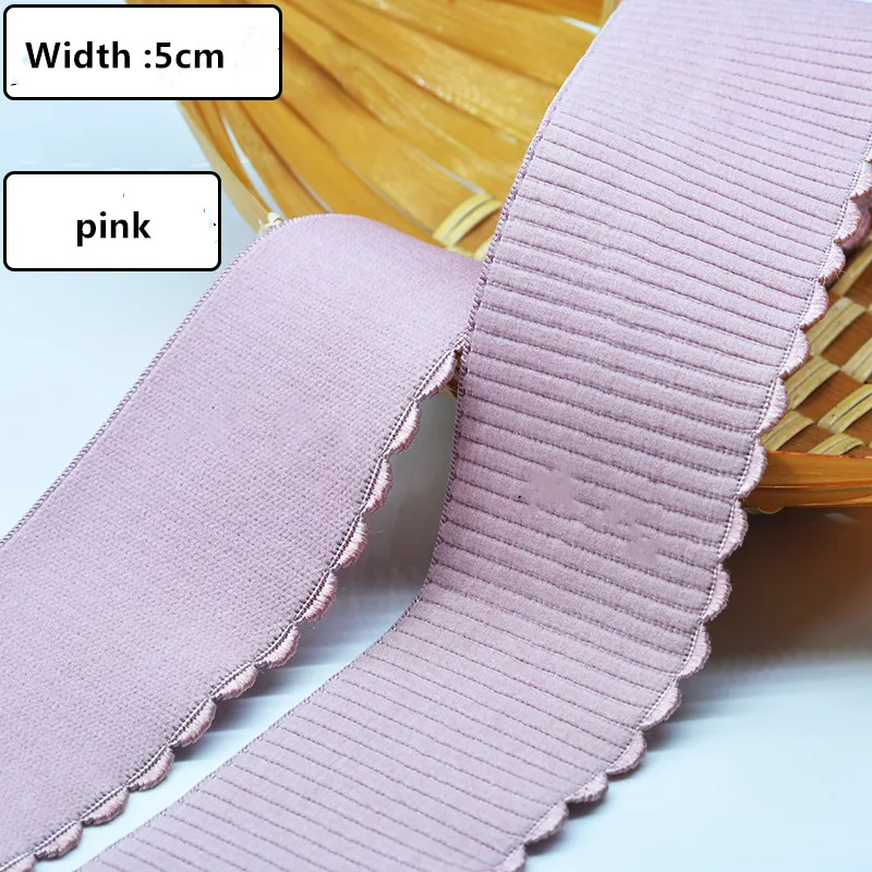 5CM High elastic lace elastic band DIY accessories trim high waist skirt pants waist wide pants elastic rubber band