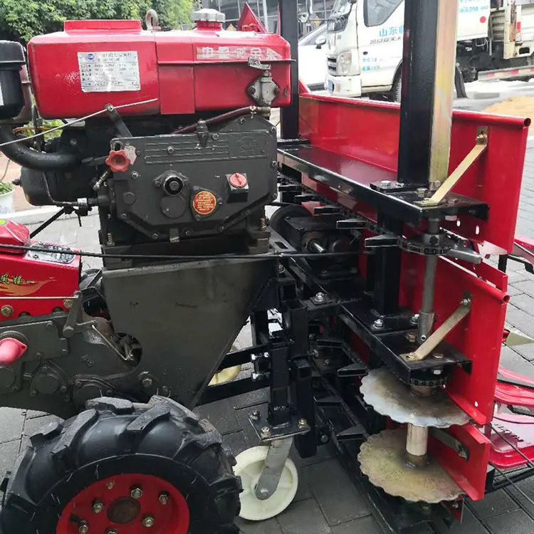 80cm width Corn stalk harvester 8hp diesel water-cooled walking tractor self-propelled rice wheat corn stalk windrower
