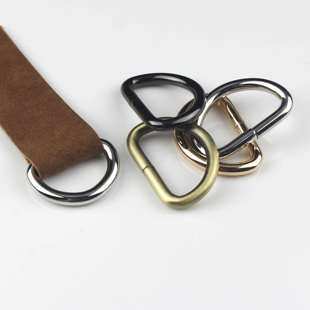 

50pcs Pack 2" 50mm Metal Open-end D ring Buckle for Webbing Backpack Leather Craft Bag Strap Purse Pet Collar Parts Accessorie