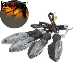 2PCS Universal 12V Flashing Turn Signals Motorcycle LED Lights Rear Blinker Indicator Tail Light For Cafe Racer Honda BMW Yamaha