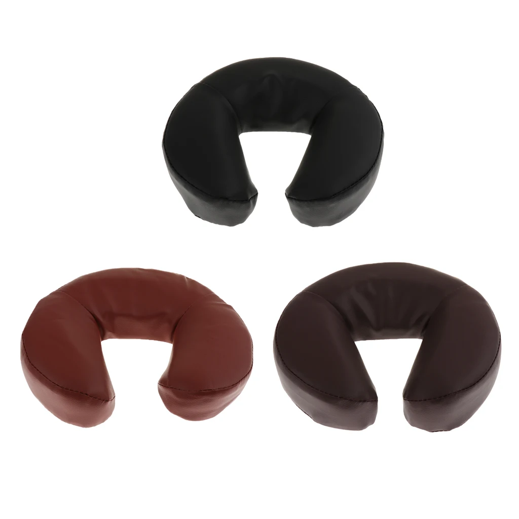 Soft Spa Massage Table Chair Foam Face Rest Neck Head Pillow Cushion for Massage Acupuncture Table Bed--27x28x6cm