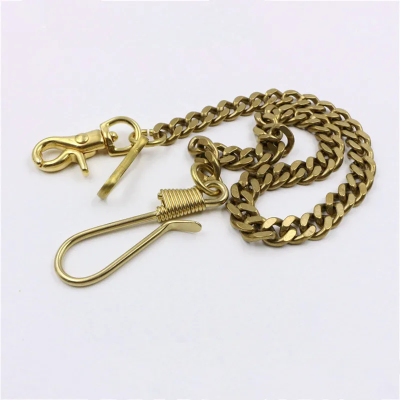 Pure copper U-shaped hook wealth cloth chain key chain trouser chain wallet chain brass chain denim personality accessories