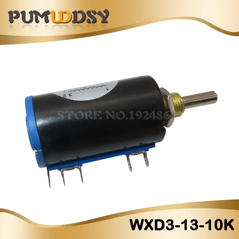 1PCS WXD3-13 WXD3-13-2W 103 Shaft Dia 10K Ohm Rotary side Multiturn Potentiometer3333