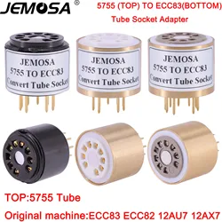 1PC WE420A 5755 TO ECC83 ECC82 12AX7 12AU7 Vacuum Tube  Convert Socket Adapter Audio Amplifier HIFI DIY