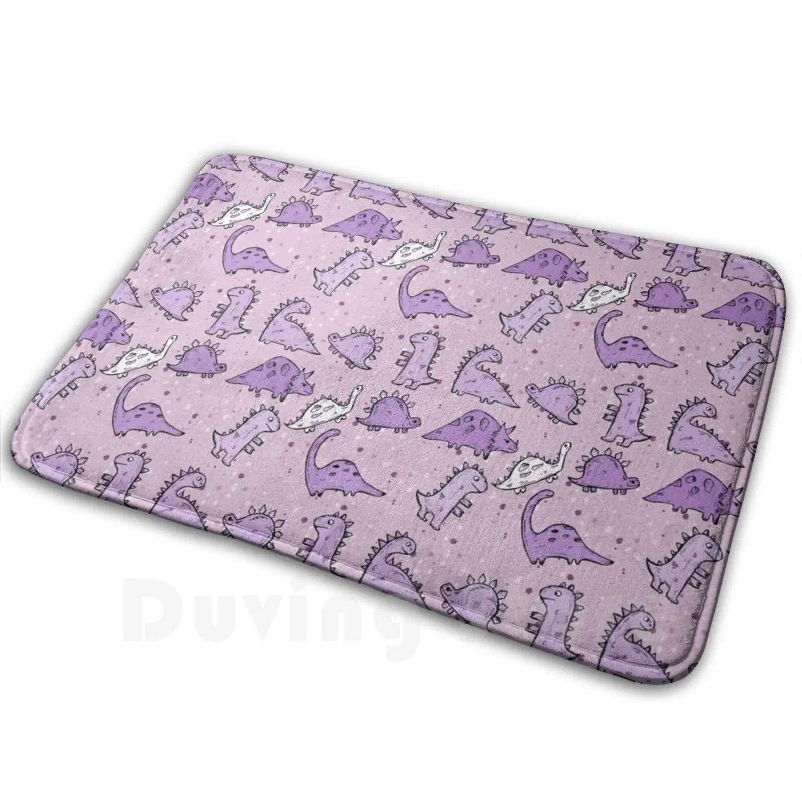 Pale Pink Purple Dinosaur Pattern Carpet Carpet Purple Dinosaur Dinosaur Pink Dinosaur Pink Cute