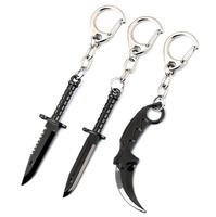 Game cs go keychain Knife KeyChains for Male Karambit Key Chain Weapon CS GO M9 Key Holder Keyring Porte Clef Csgo Butterfly Key