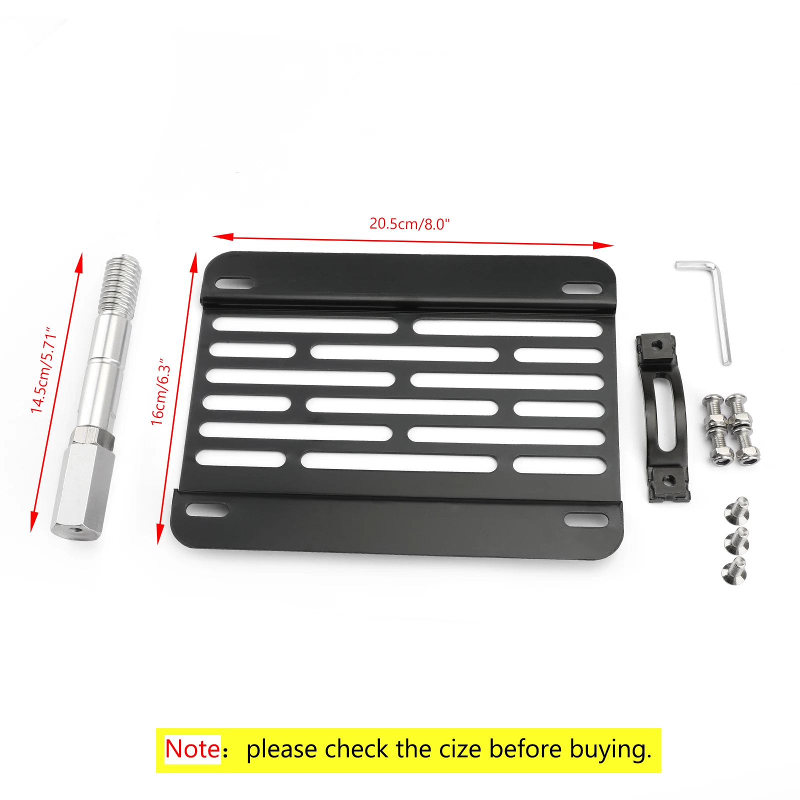Artudatech New Front Bumper Tow Hook License Plate Mounting Holder Bracket For VW MK6 Golf