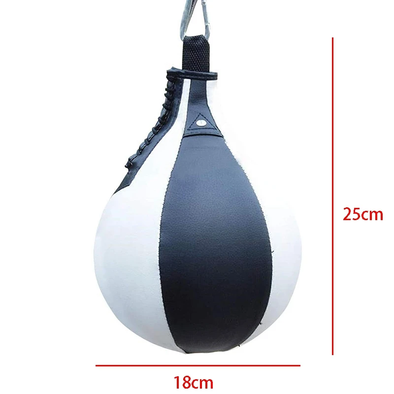 Boxing Speed Ball Pear Shape PU Speed Bag Boxing Punching Bag Swivel Speedball Exercise Fitness Training Ball