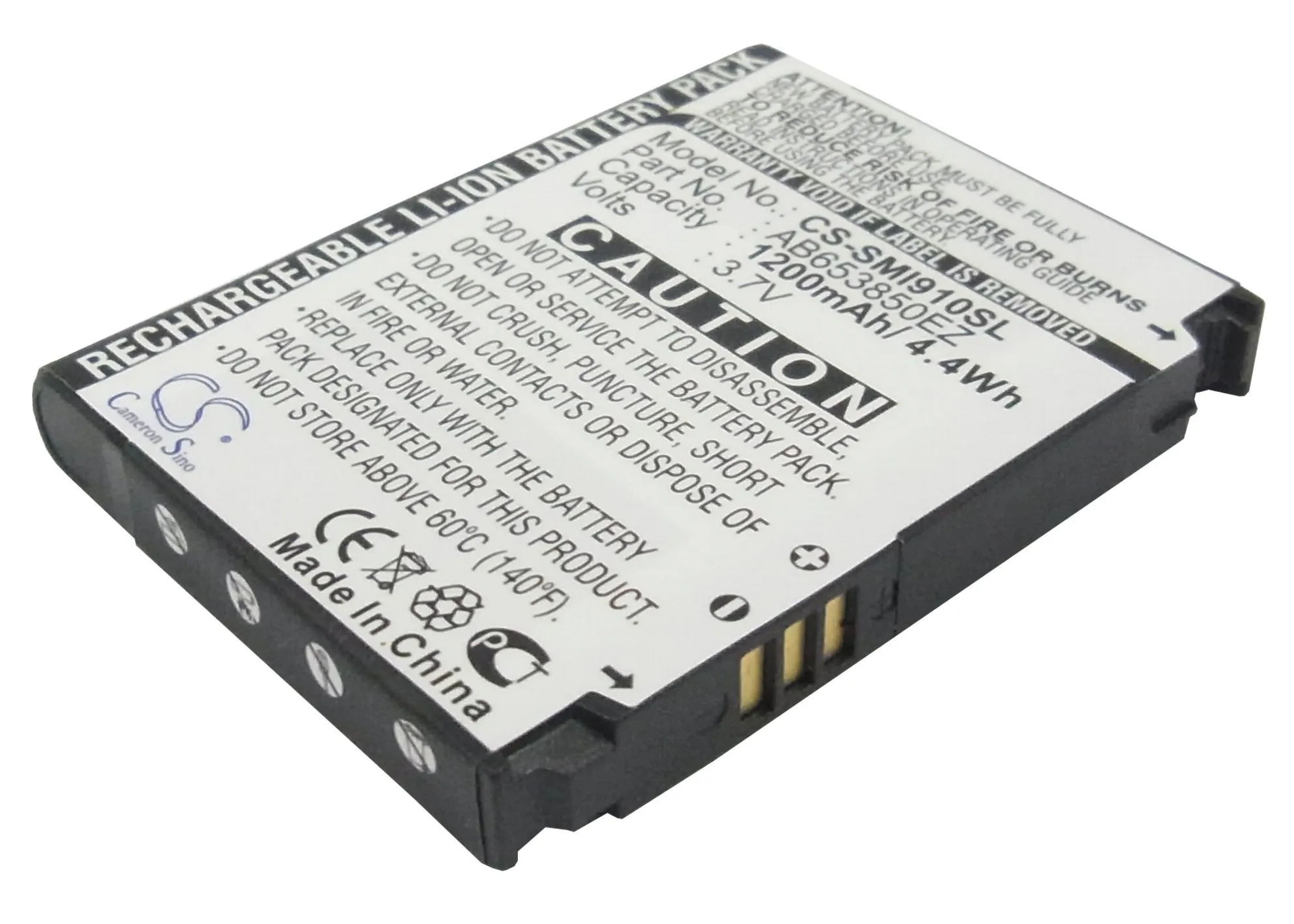 

CS 1200mAh battery for Samsung GT-I7500,GT-I7500H,GT-I8000,GT-I8000H,i8000,Omnia SCH-i910,Saga i770,SCH-i770,