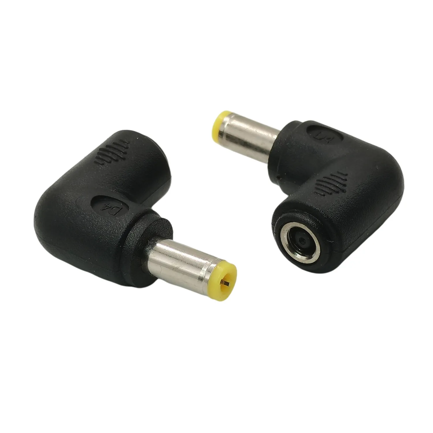 1-PACK JACK 4.5x3.0mm FEMALE TO 5.5x2.5mm MALE ADAPTER RIGHT ANGLED 4.5*3.0MM TO 5.5*2.5MM Connector 90 DEGREE ADAPTOR