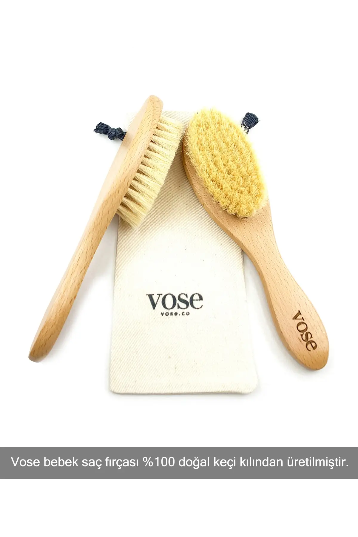 Baby hair brush and comb set newborn natural wood hair brush soft goat bristles perfect skin groom gifts