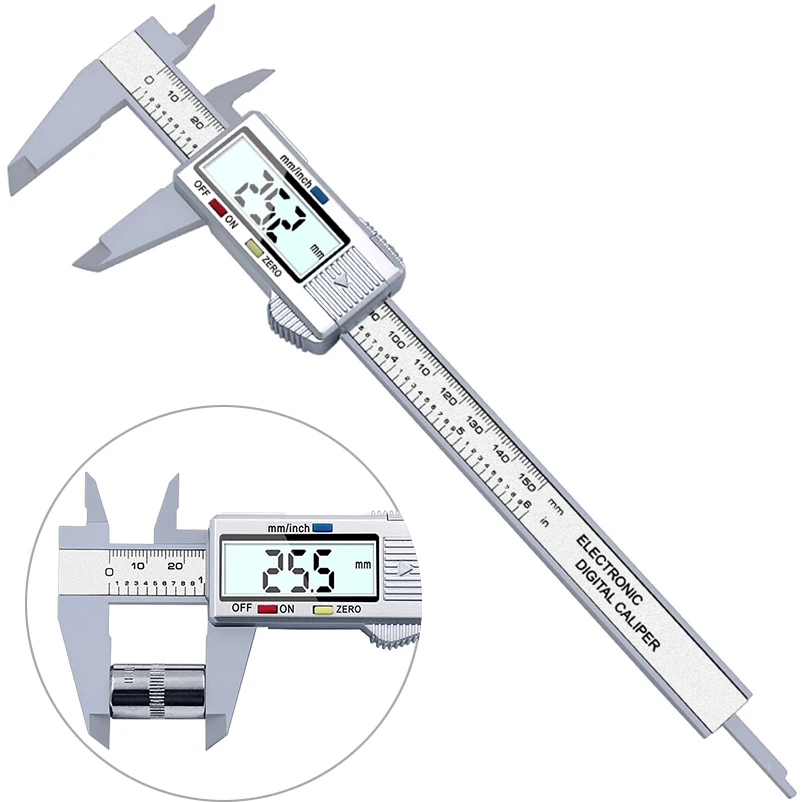 0-150mm Vernier Caliper Digital Electronic Digital Caliper LCD Micrometer Measuring Tool 6 Inch