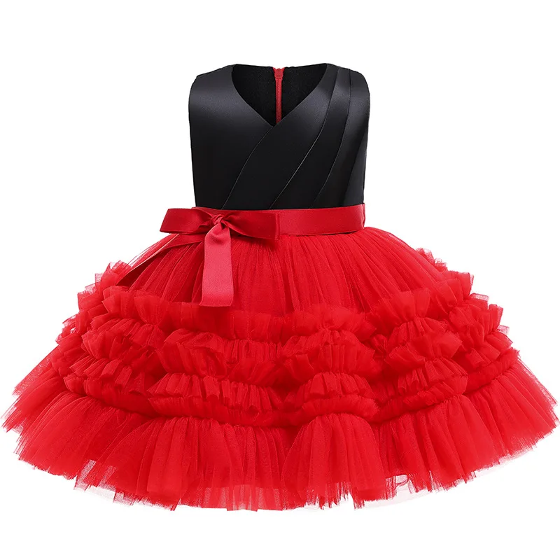 2023 Summer Girls Dress High Quality Birthday Party Christmas Costume Little Princess Dress Kids Clothes 1 2 3 4 5 6 Years Old