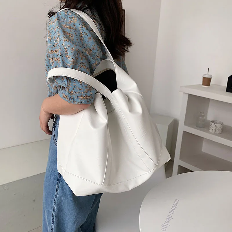 Korean Version Large-Capacity One-Shoulder Bucket Bag Casual Handbag High-Quality Fashion Big Bag Female Spring/summer