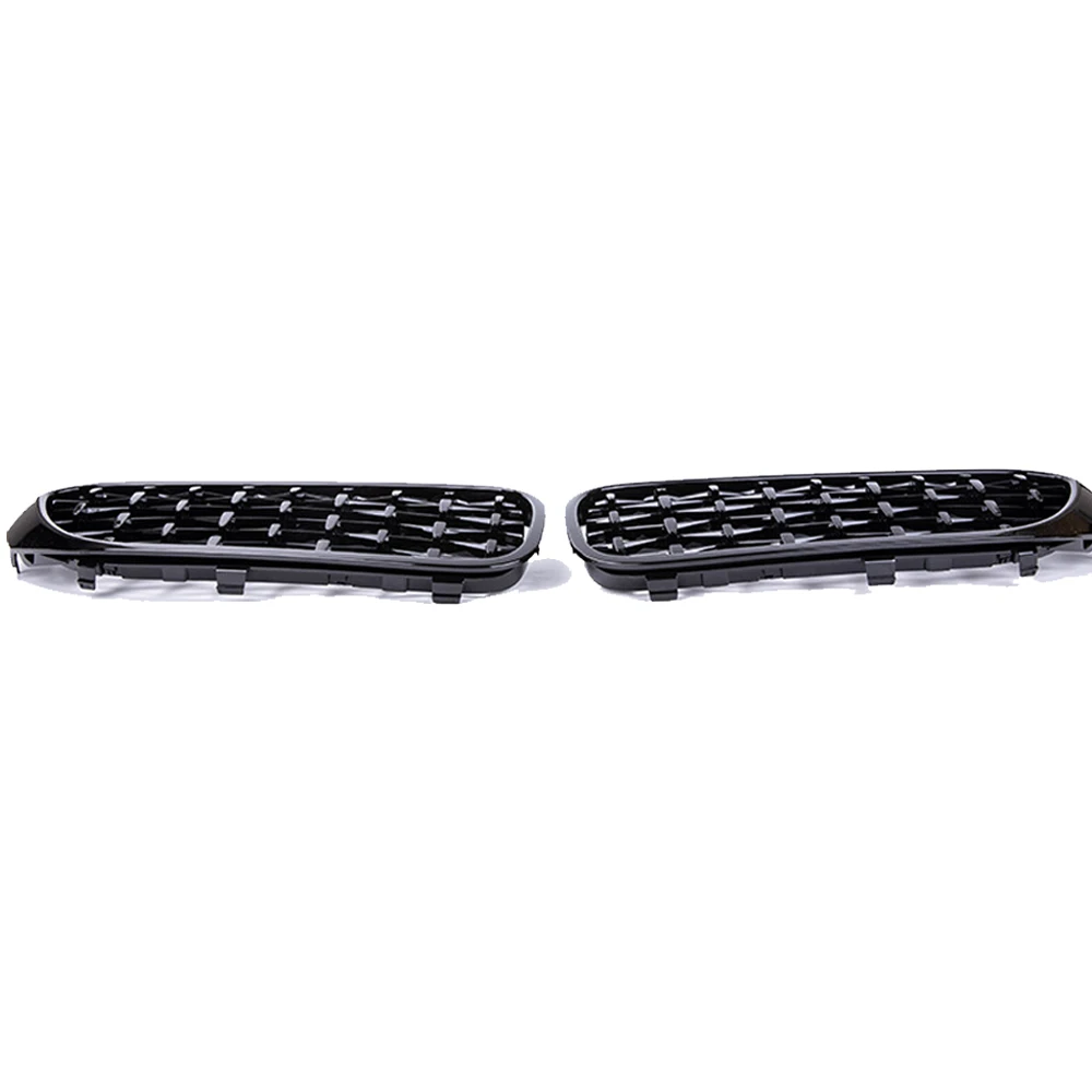 2PCS Car Racing Grill Meteor Diamond Star Style Front Kidney Grille Bumper For BMW 5 Series G30 G31 G38 520i 530i 540i 2018 2019