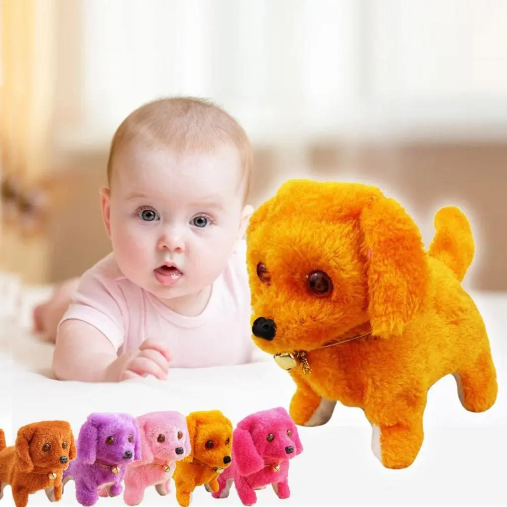 子供のための犬の形をした電子ペット,犬のためのインタラクティブな電子ペットロボット,樹皮照明付きの犬のおもちゃ,赤ちゃんへの贈り物