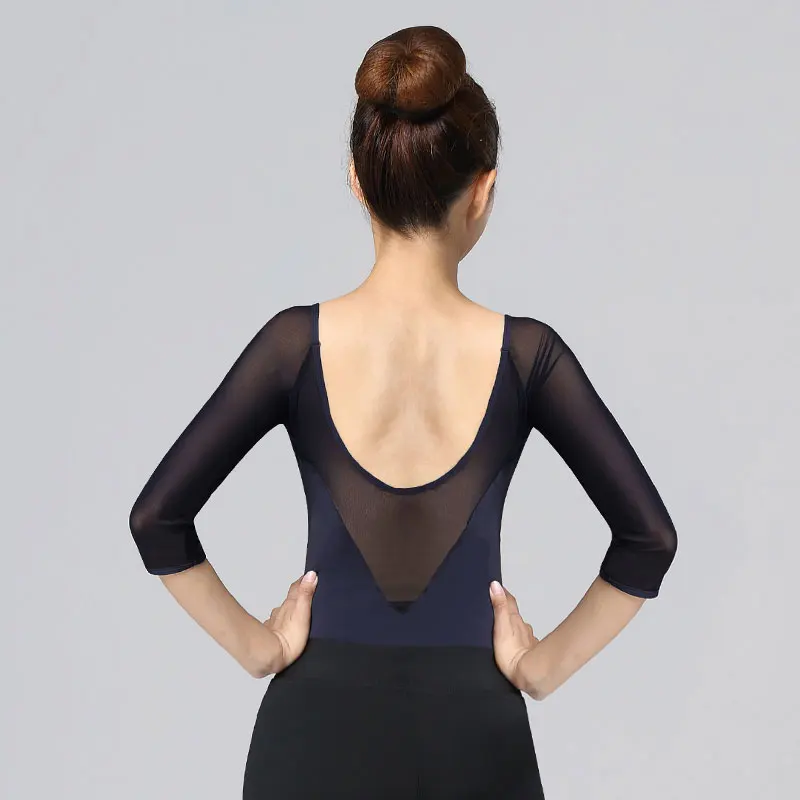 Latin Dance Kleding Volwassen Nieuwe Latin Dans Nationale Standaard Praktijk Lange Mouw Latin Bodysuit