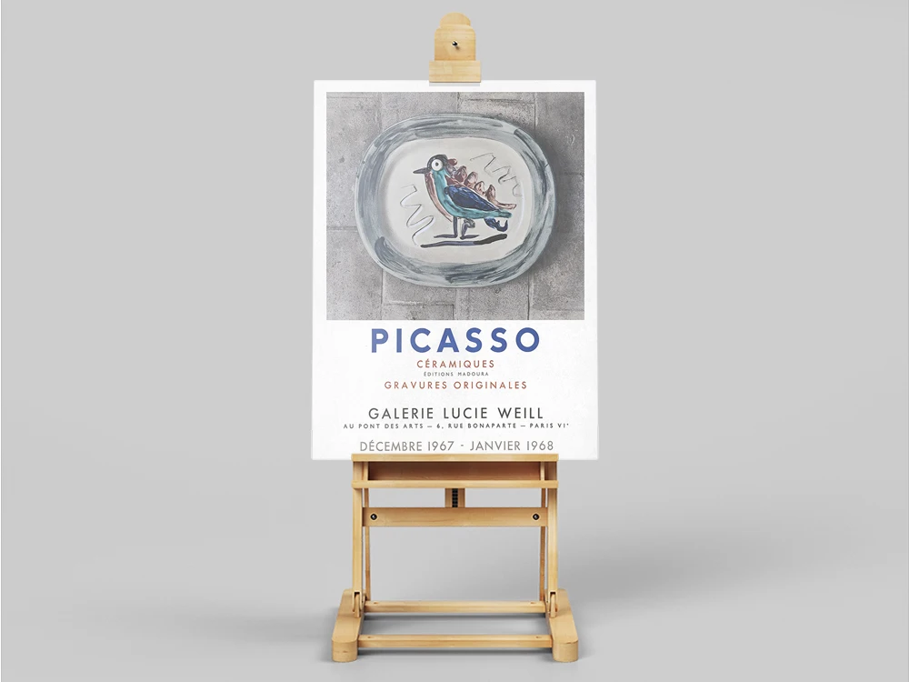 Pablo Picasso Ceramics poster, Picasso exhibition poster, Museum exhibition Art, Picasso Keramik print, Art Museum print