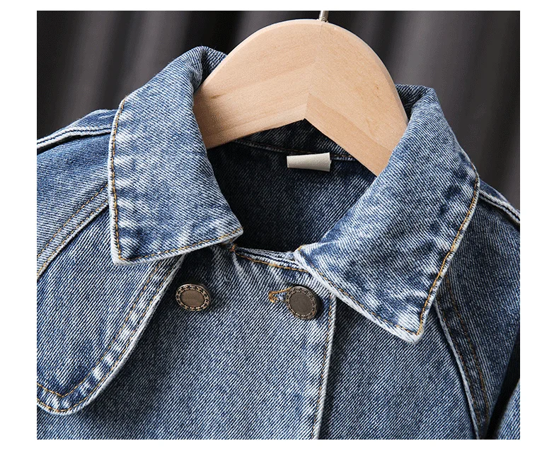 Spring/Autumn Girls\' Denim Jacket Coat New Korean Children\'s Clothing Clothes Infant Girls Baby Tops