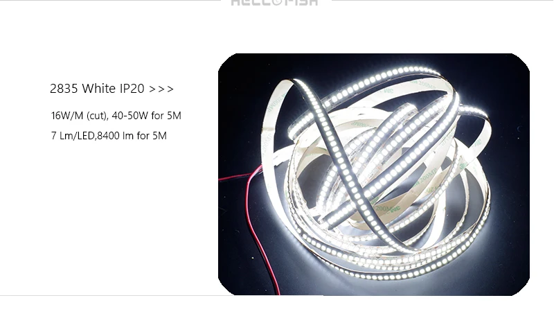 2835 LED Strip SMD 1200 LED Chip 12V LED Flexible PCB Light LED Backlight Strip LED Tape 240 LED/m White/Warm White