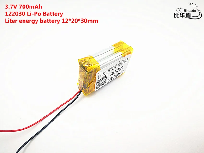Litrowa bateria energetyczna Dobra jakość 3,7 V, 700 mAH, 122030 Polimerowy akumulator litowo-jonowy / litowo-jonowy do zabawek, POWER BANK, GPS,