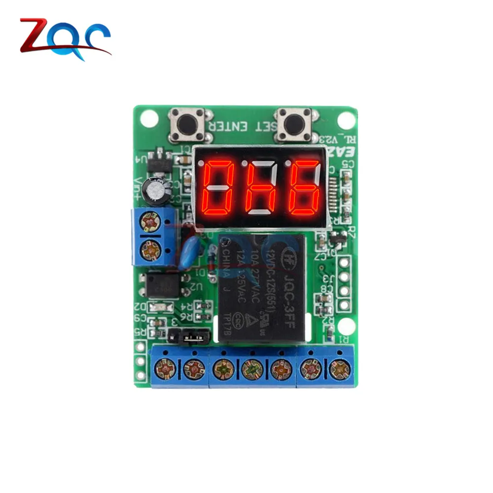 DC 12V / 24V LED Digital Relay Switch Control Board Relay Module Voltage Protection Detection Charging Discharge Monitor