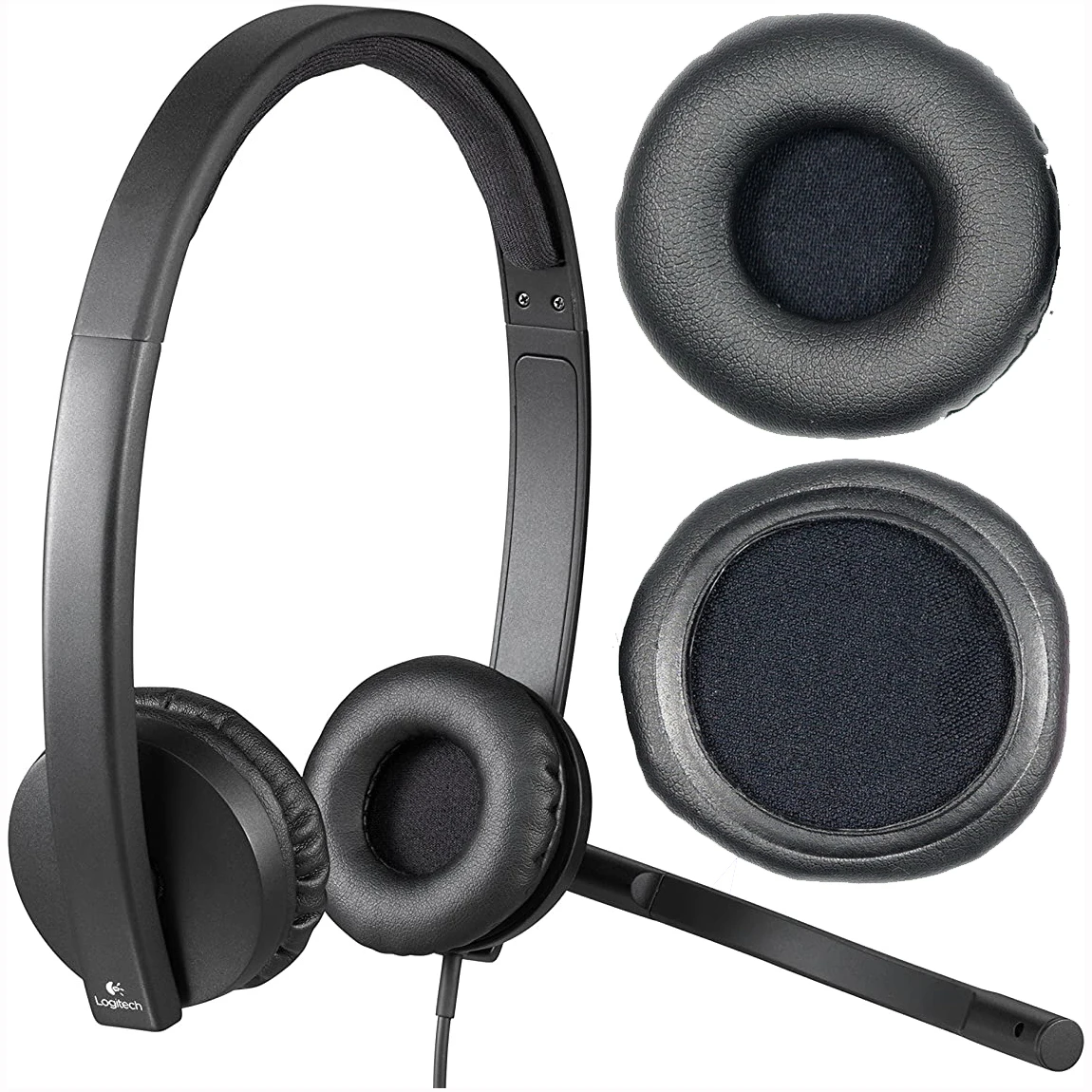 

Replace Ear Pad Compatible with Logitech H570 H570e H650 H650e H820 H820e PC Headset, High Quality EarPad