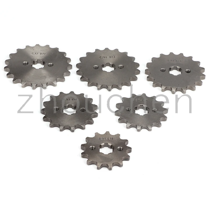 420 10-19 10T 11T 19Tooth 17mm Engine Front Sprockets for 50cc 70cc 90cc 110cc Scooter Motorcycle Bike ATV Quad Go Kart Moped