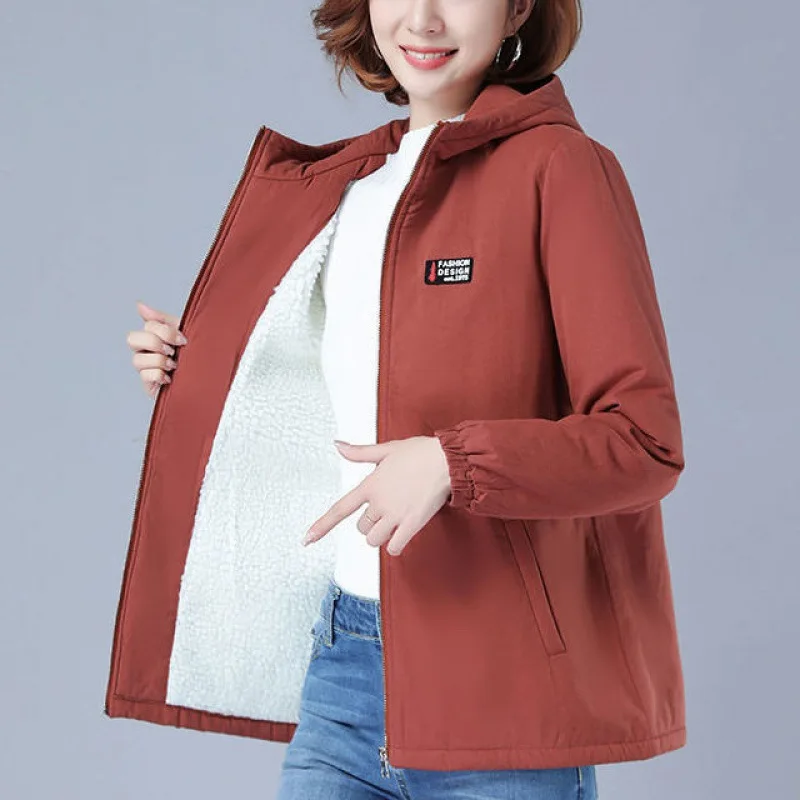 Manteau Femme Add Velvet Thicken Trench Coat For Women New Winter Jacket Female Plus Size Middle Aged Mother Windbreaker