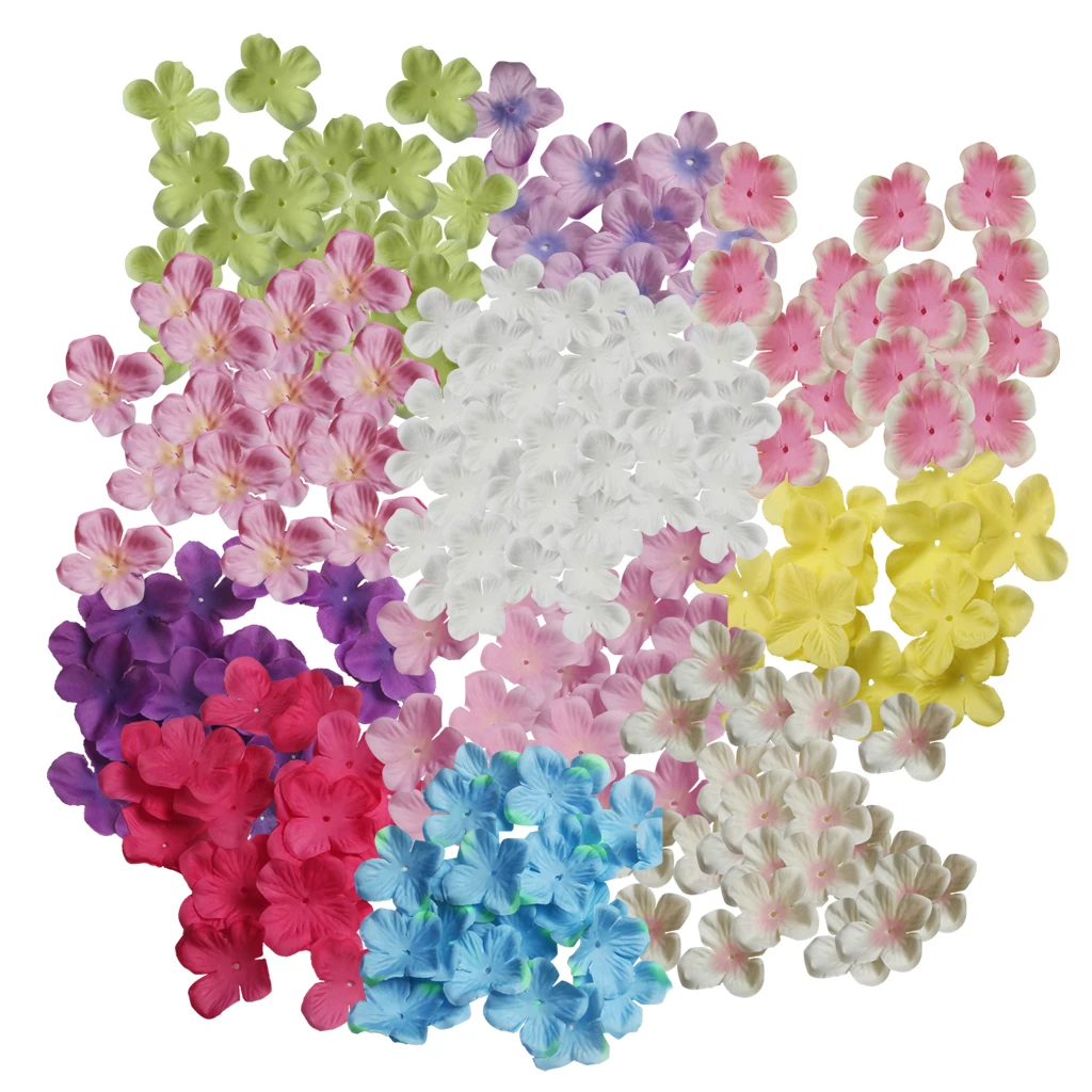 500 Pieces Artificial Silk Rose Flower Petal for Wedding Party Decor Assorted Colors