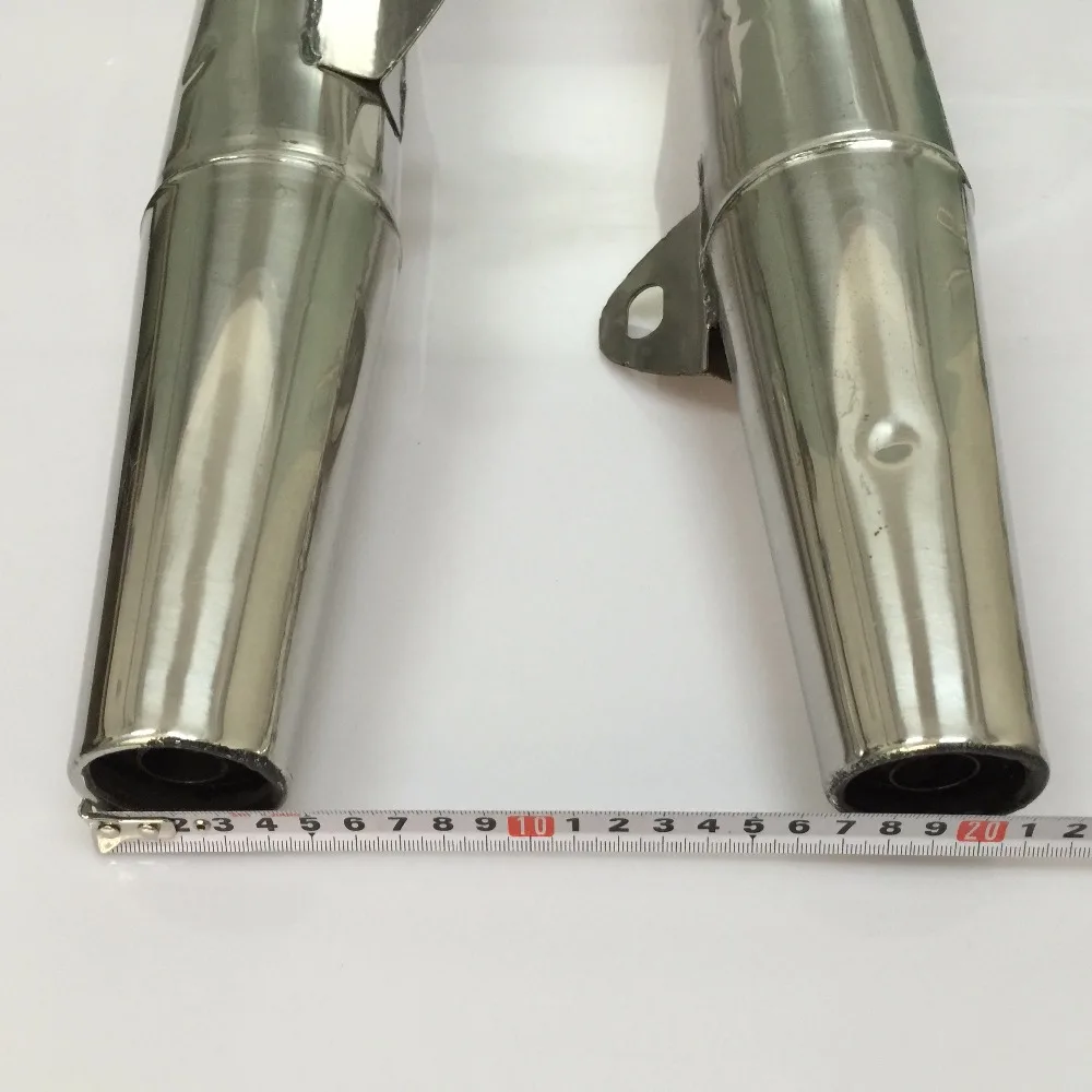 For Motorcycle Accessories Storm Prince 150 Double Exhaust Back End Stainless Steel Exhaust Muffler Double Double