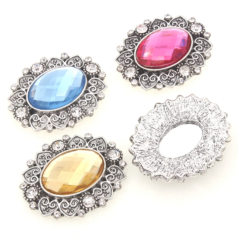 New 10Pcs/set shiny crystal buttons apparel hat gift embellishment hair accessories flower center ornament jewelry accessories